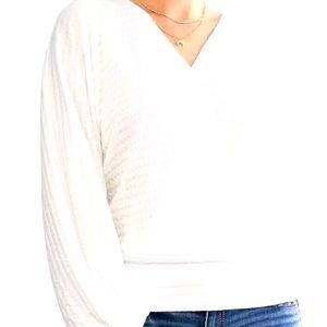 Textured surplus top